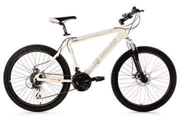 KS Cycling Fahrrad Mountainbike Hardtail Heed RH 53 cm, Weiß, 26, 254B -